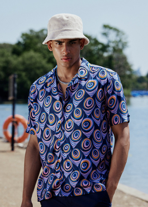 Chemises Ben Sherman B by Ben Sherman Psychedelic Print Violette | IAL-79368711